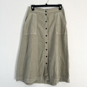 Universal Thread Button Down A-line Skirt